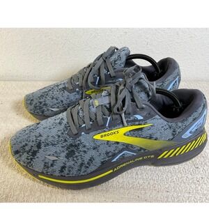 Brooks Adrenaline GTS 23 Men Running Shoes Grey Yellow 11.5 Stability